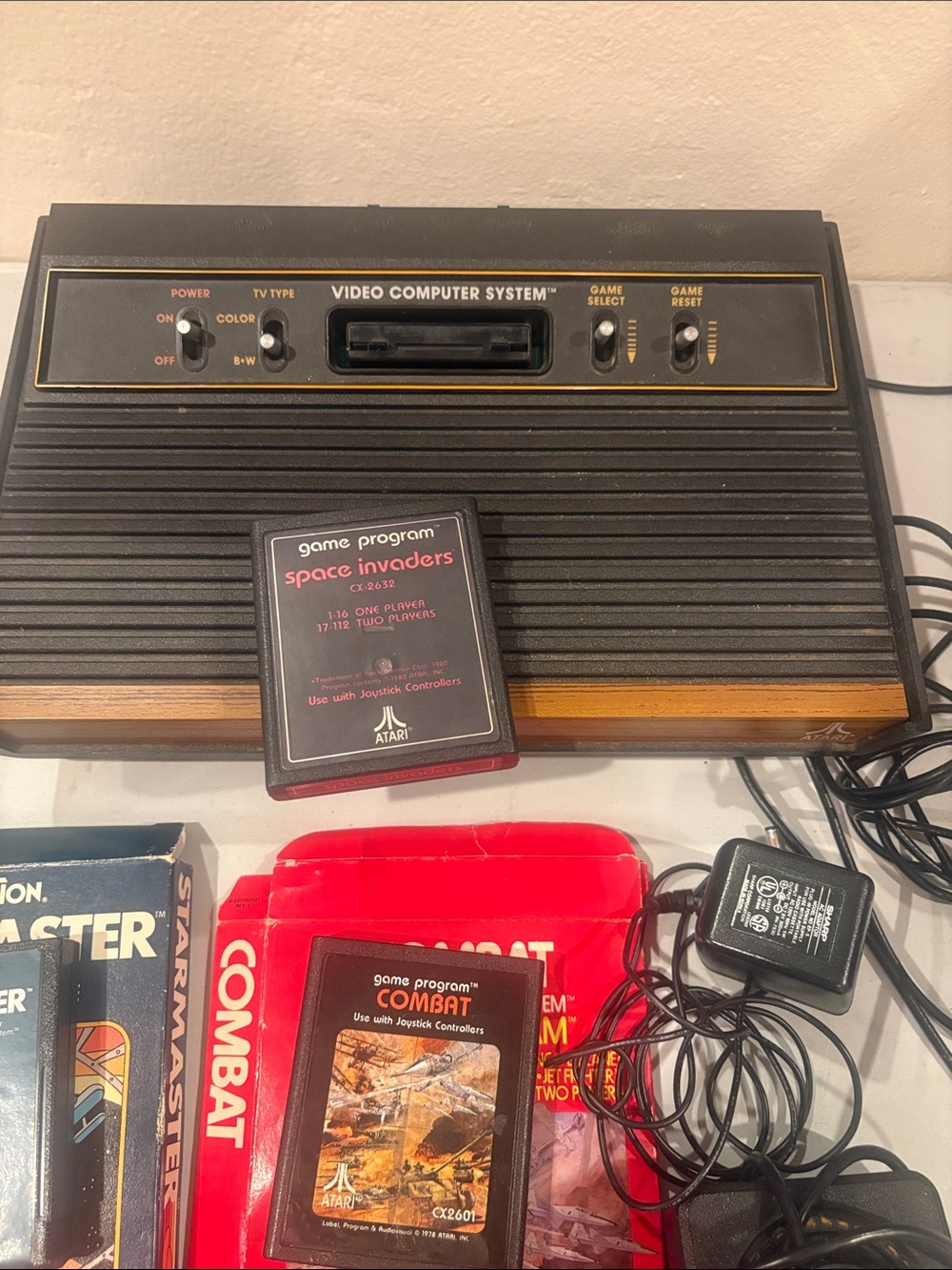 Atari Classic Video Computer System Console with Joysticks Not tested (as is) - Picture 2 of 7